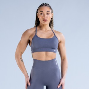 DFYNE Dynamic Backless Sport BH Dam Mörkgrå | 3645027-VO