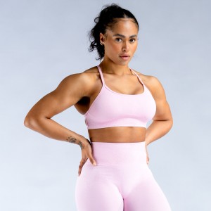 DFYNE Dynamic Mist Backless Sport BH Dam Ljusrosa Rosa Vita | 8074123-GK