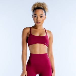 DFYNE Dynamic Twist Back Sport BH Dam Fuchsia | 6859021-SU