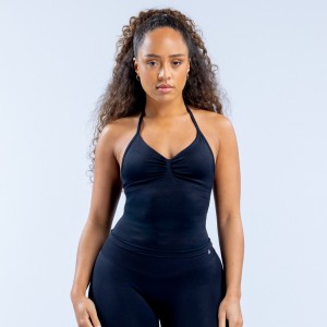 DFYNE Impact Longline Strappy Top Dam Svarta | 1832506-PI