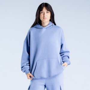 DFYNE Lanyi Edit Oversized Hoodie Dam Blå | 1495768-IK