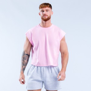 DFYNE Signature Crop Linne Herr Ljusrosa Rosa | 3267985-ZM