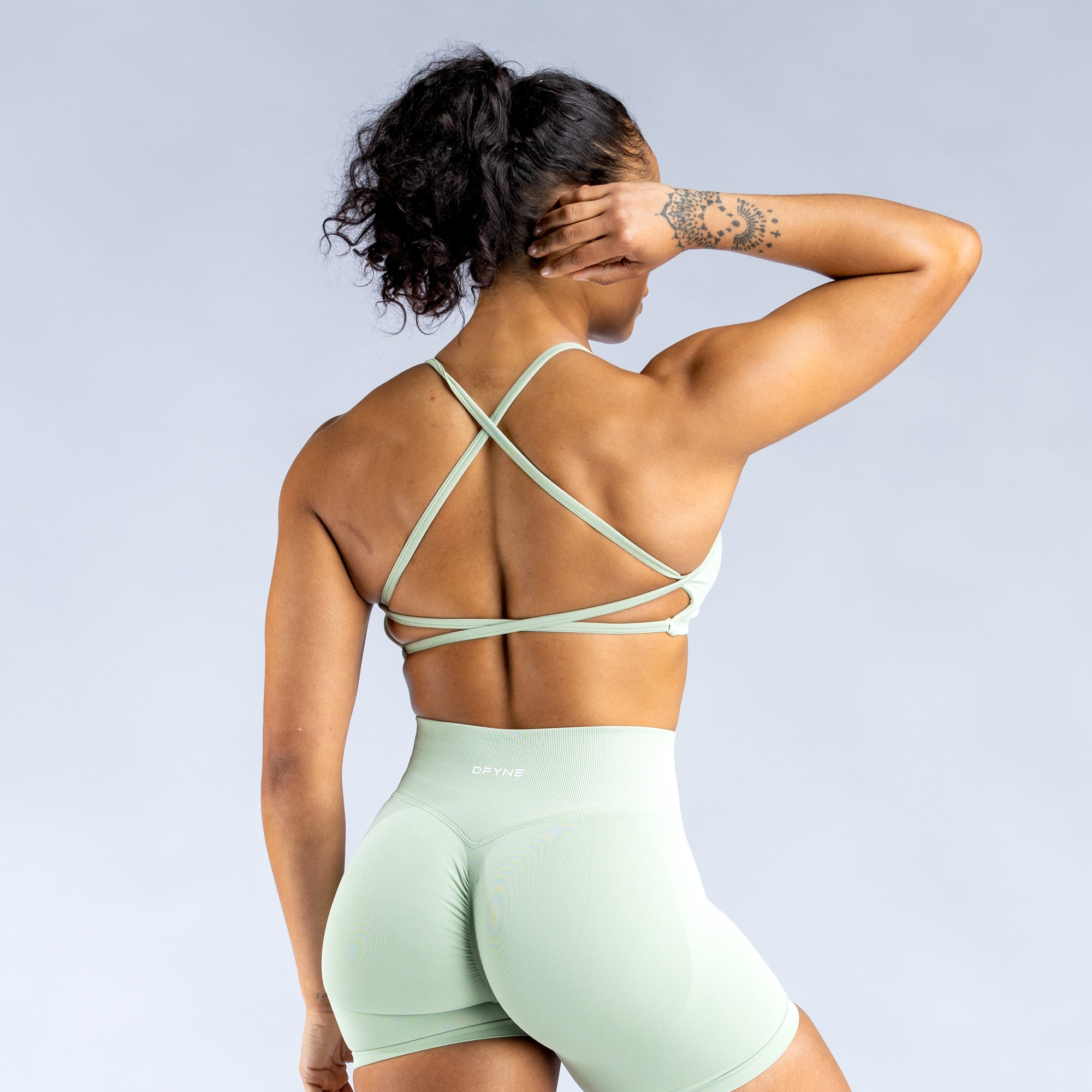 DFYNE Dynamic Backless Sport BH Dam Gröna | 8093124-GY