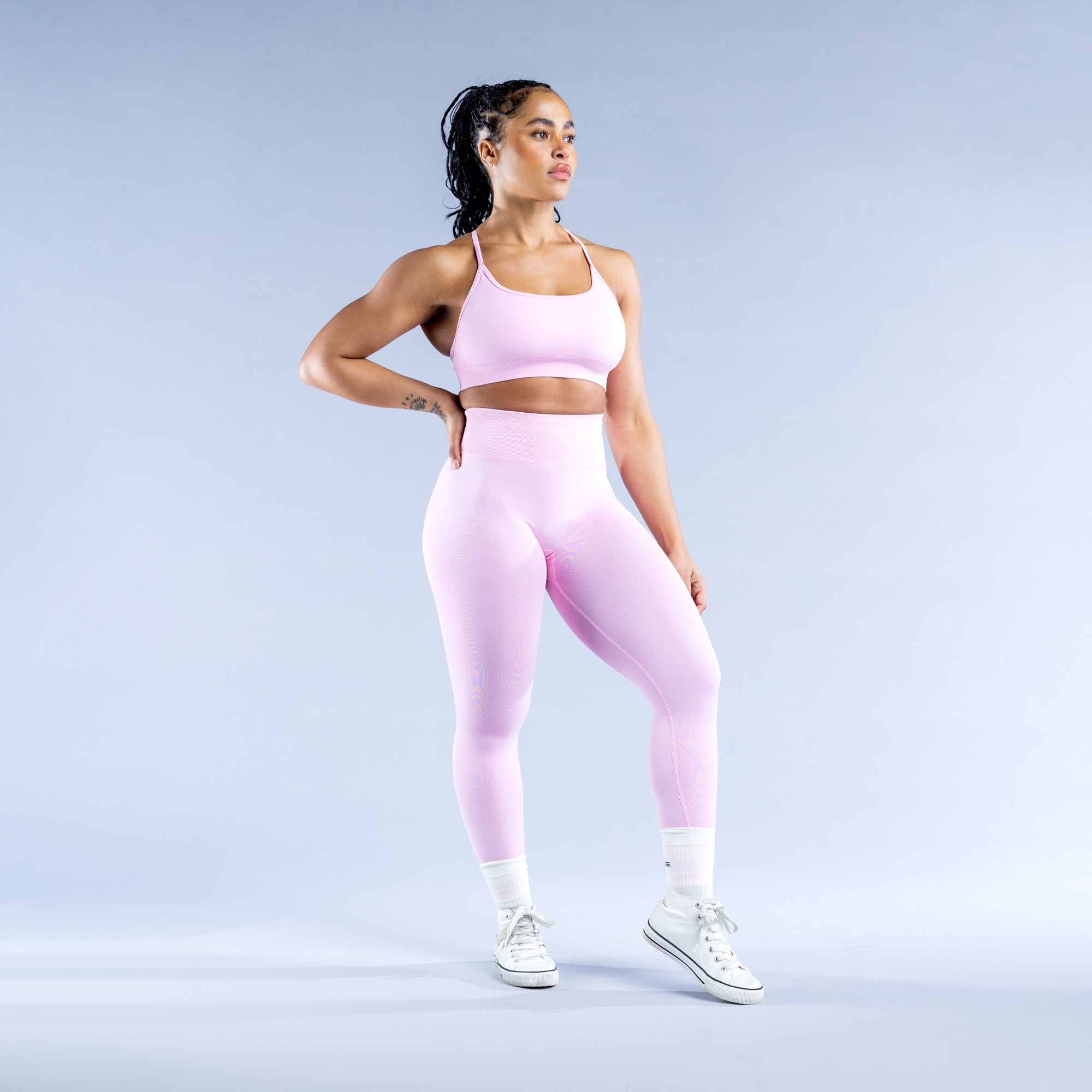 DFYNE Dynamic Backless Sport BH Dam Ljusrosa Rosa | 8526703-SI