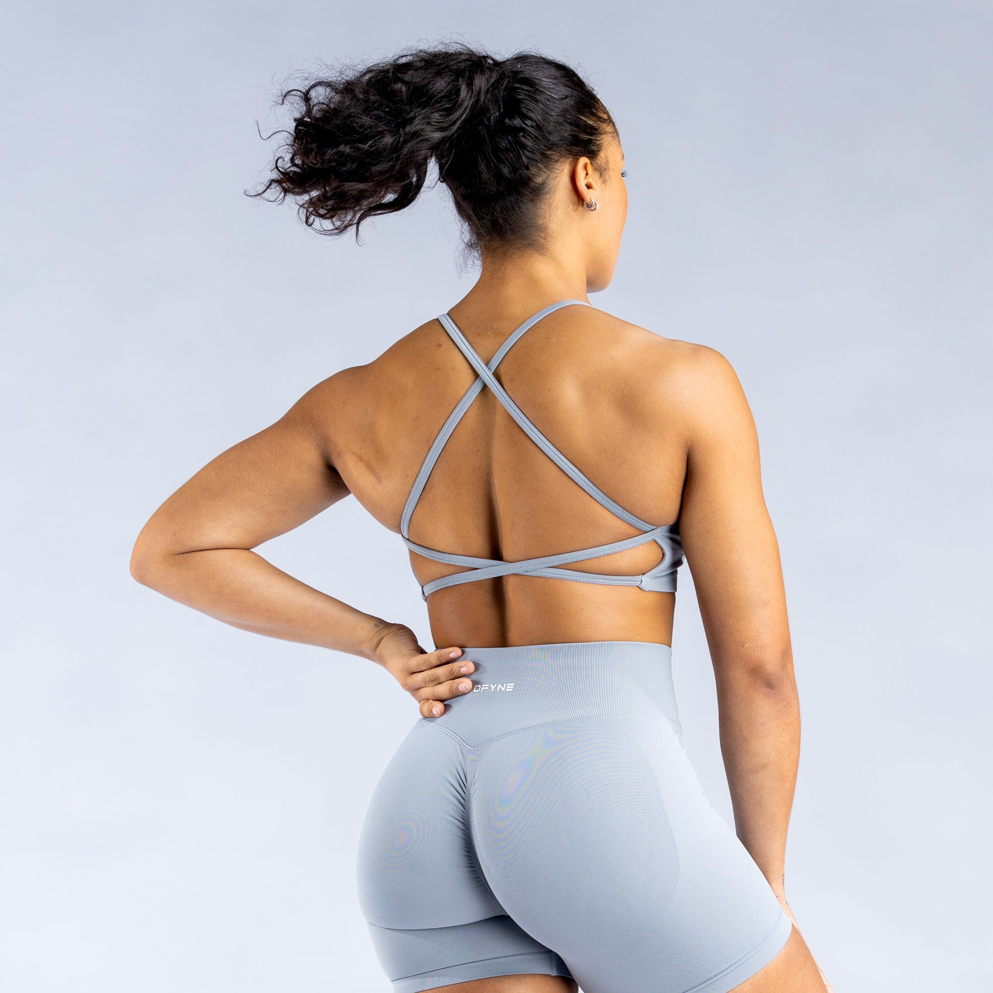 DFYNE Dynamic Backless Sport BH Dam Ljusgrå | 2895460-NO