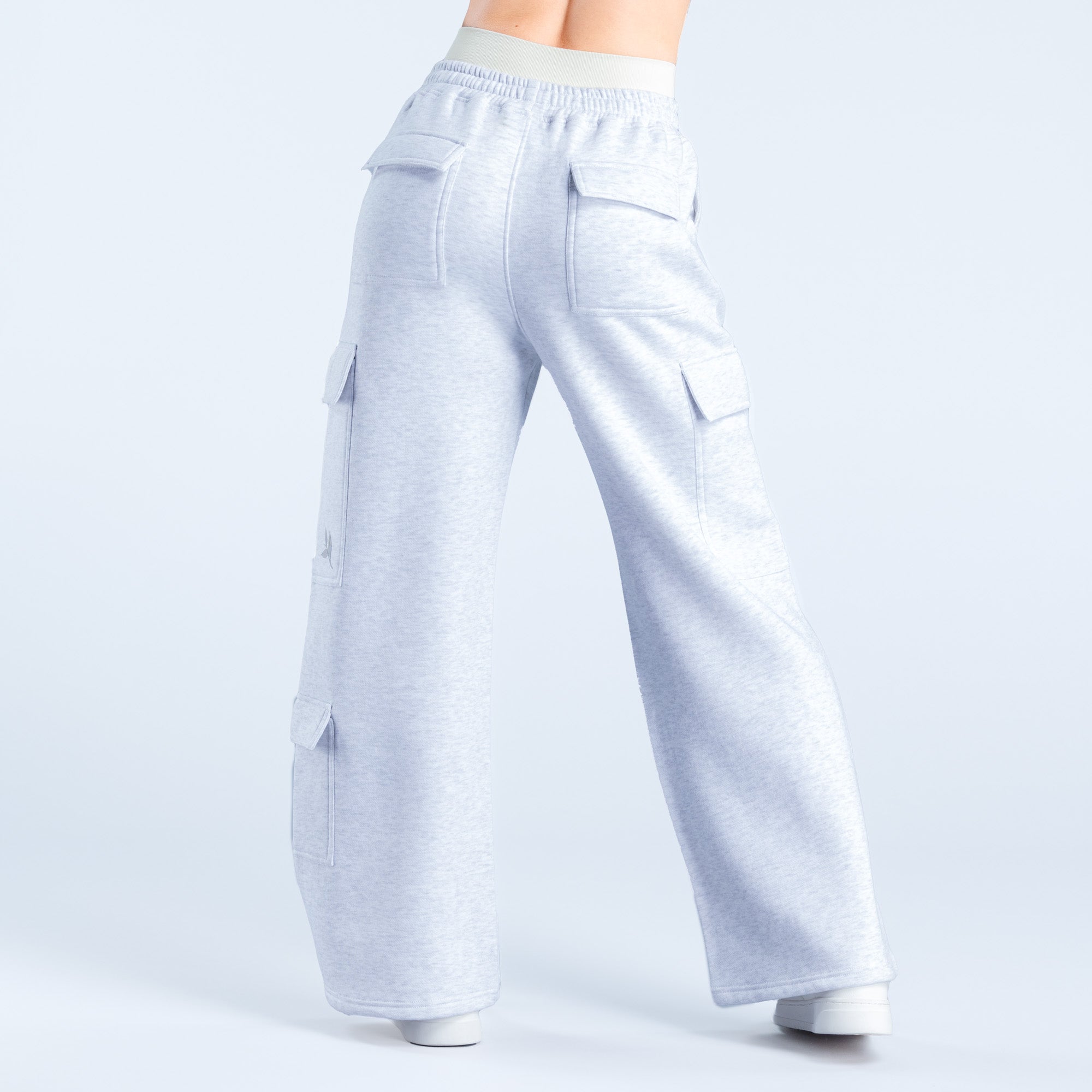 DFYNE Lanyi Edit Wide Leg Cargo Joggingbyxor Dam Grå | 6035189-FT