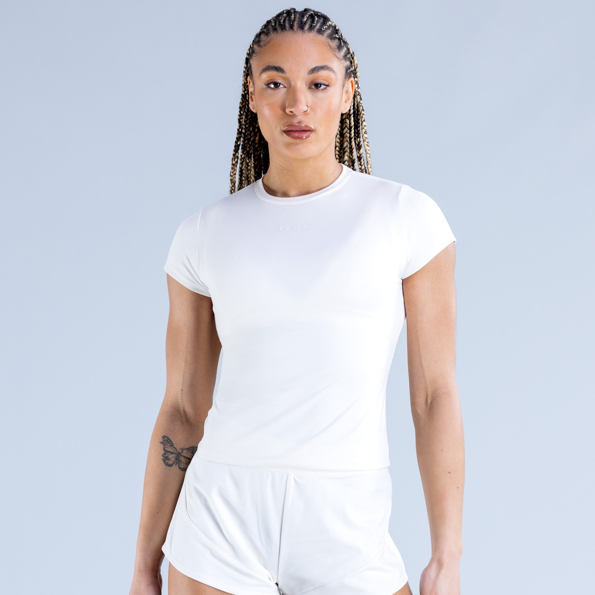 DFYNE Origin Fitted T-Shirt Dam Vita | 5712940-WT