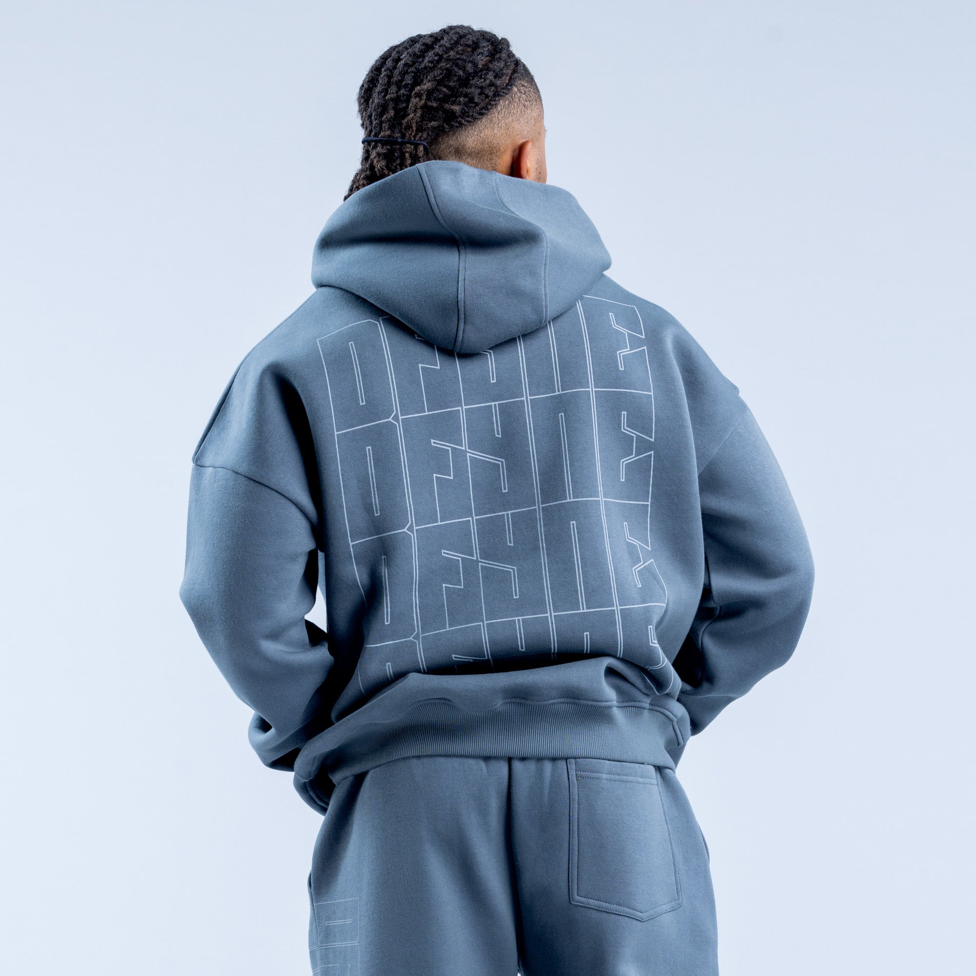 DFYNE Recharge Graphic Hoodie Herr Grå | 1092354-SU