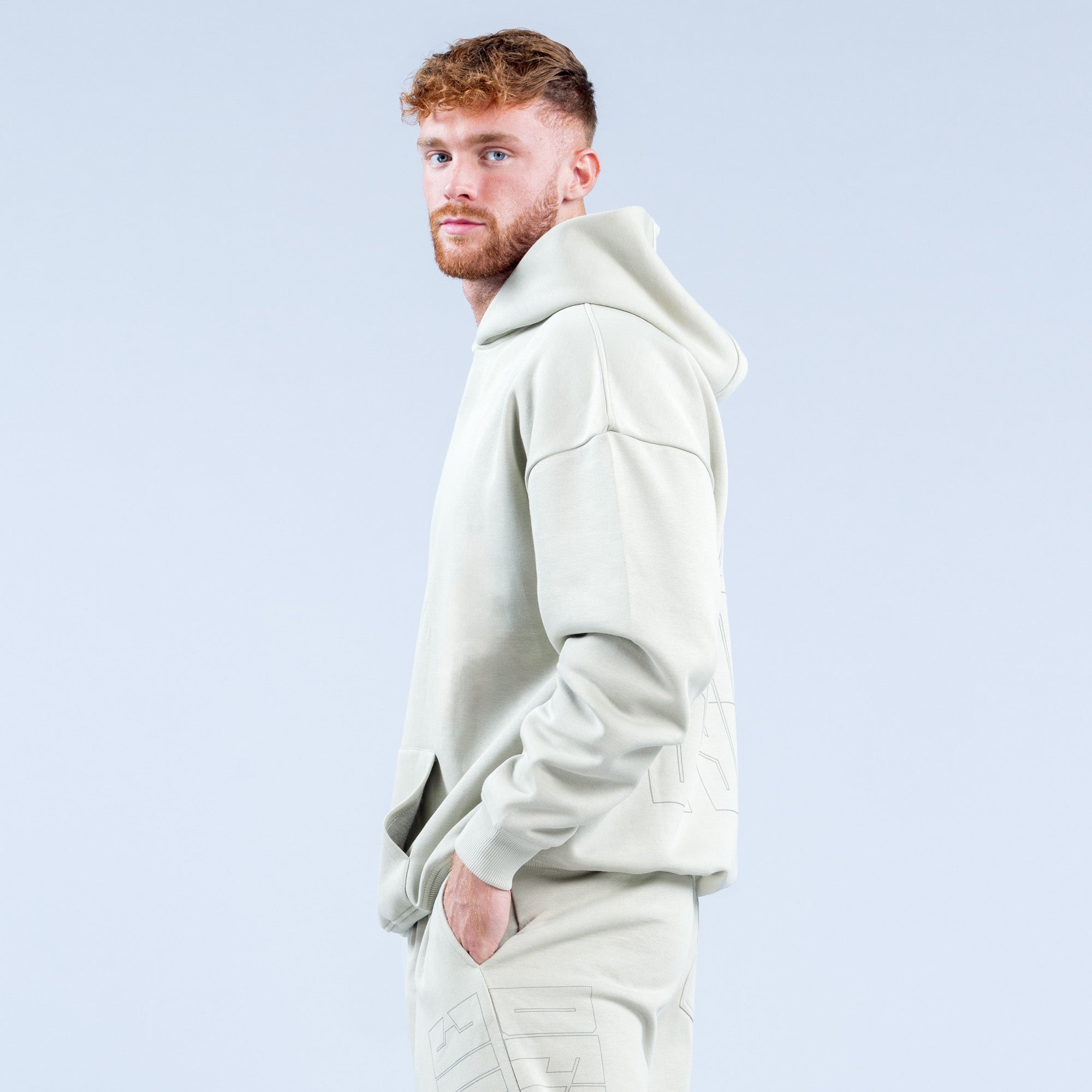 DFYNE Recharge Graphic Hoodie Herr Grå | 2613798-PW