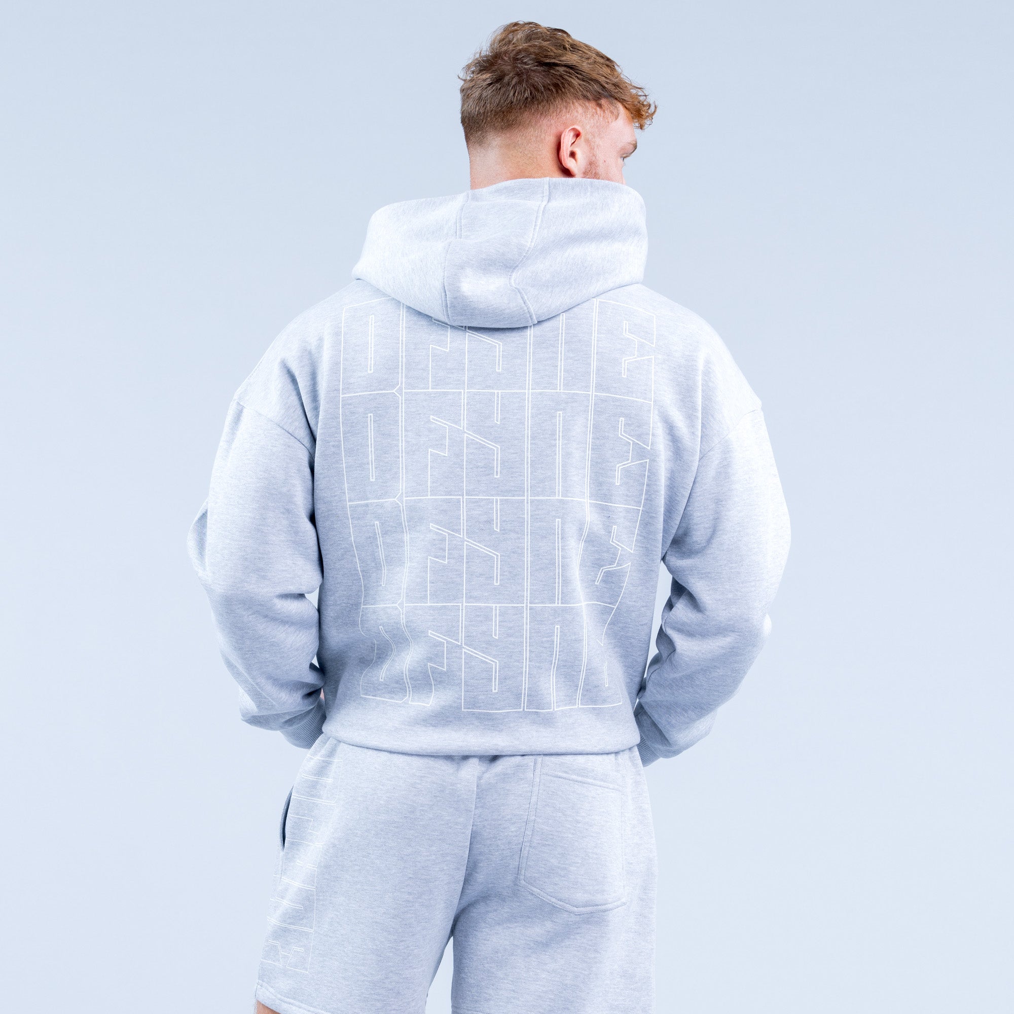 DFYNE Recharge Graphic Hoodie Herr Grå | 6129057-ON