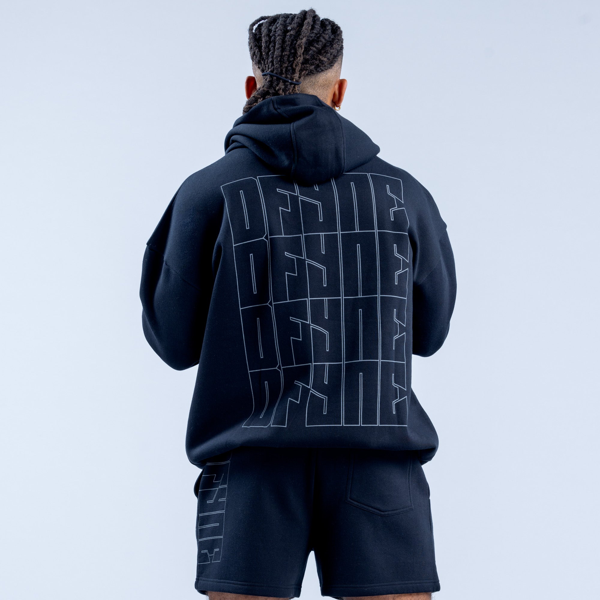 DFYNE Recharge Graphic Hoodie Herr Svarta | 5109273-HF