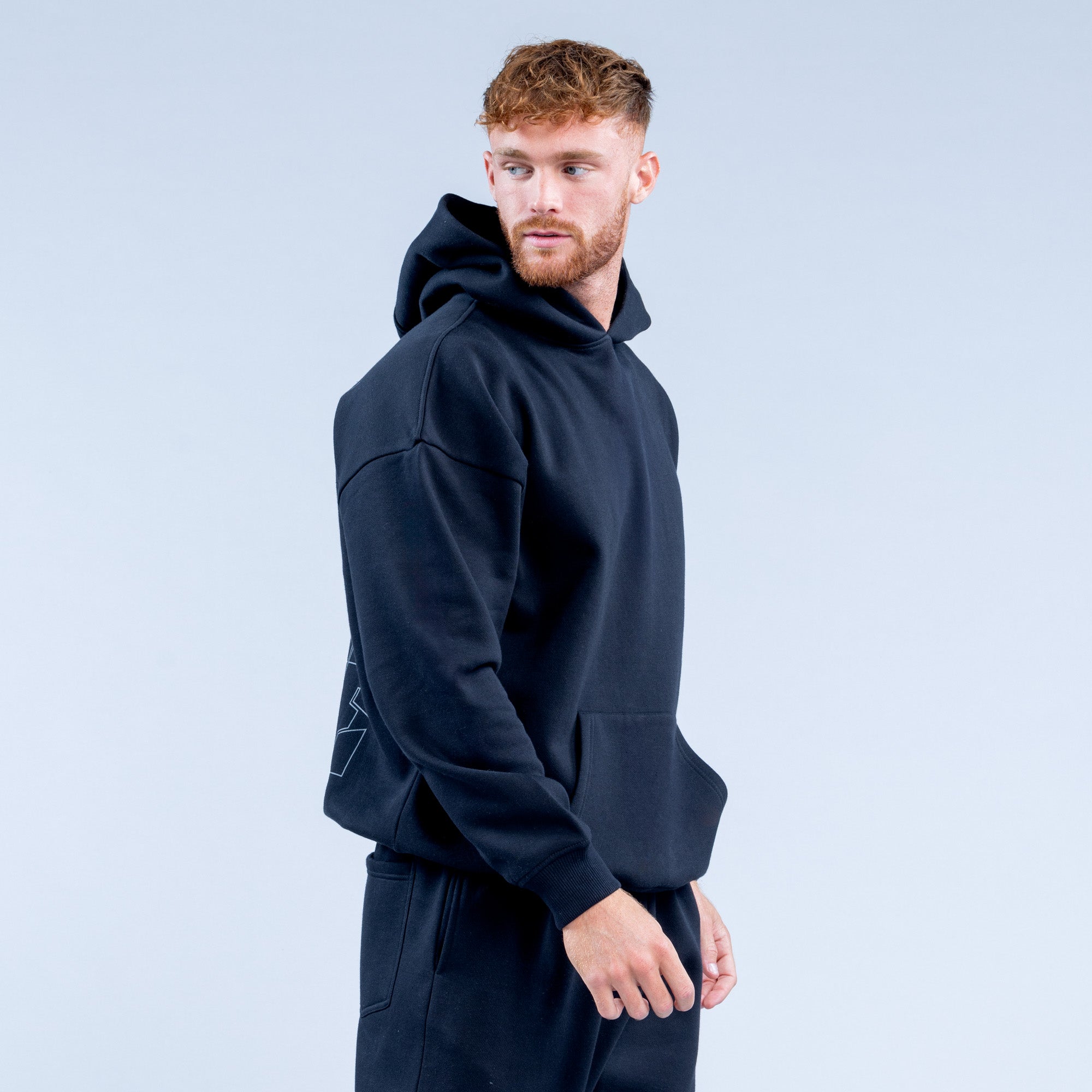 DFYNE Recharge Graphic Hoodie Herr Svarta | 5109273-HF