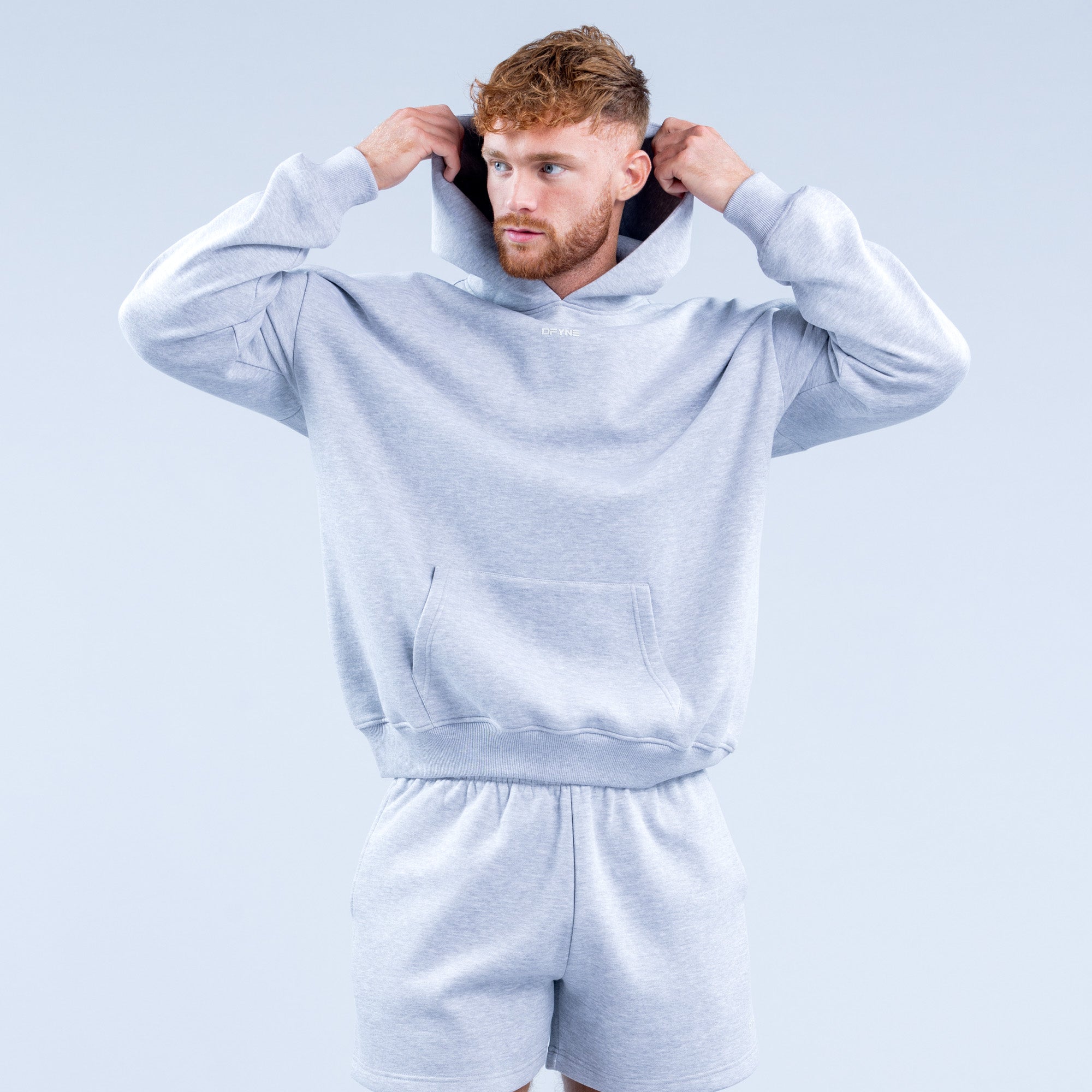 DFYNE Recharge Hoodie Herr Grå | 8260951-SI