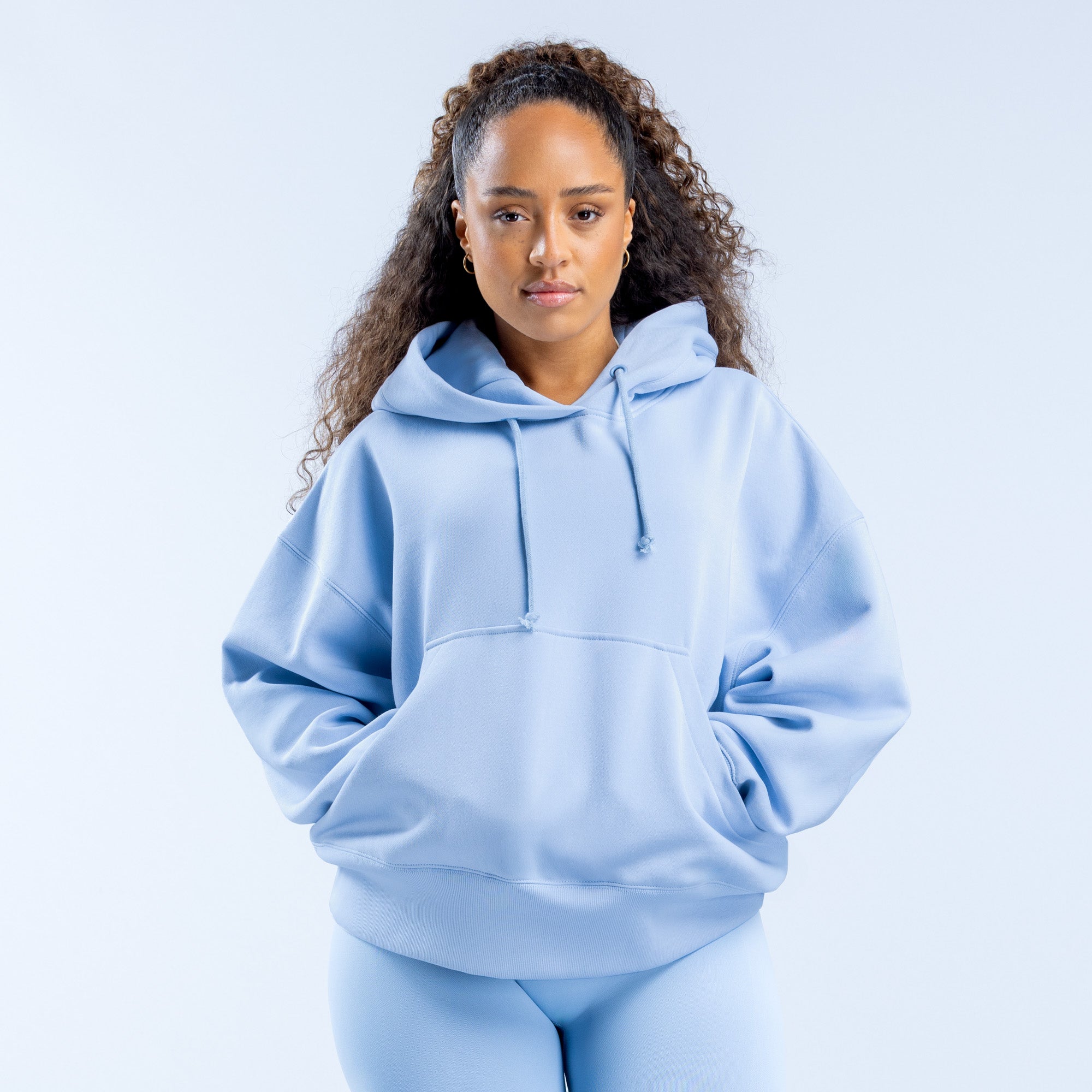 DFYNE Signature Hoodie Dam Blå | 7463150-SD