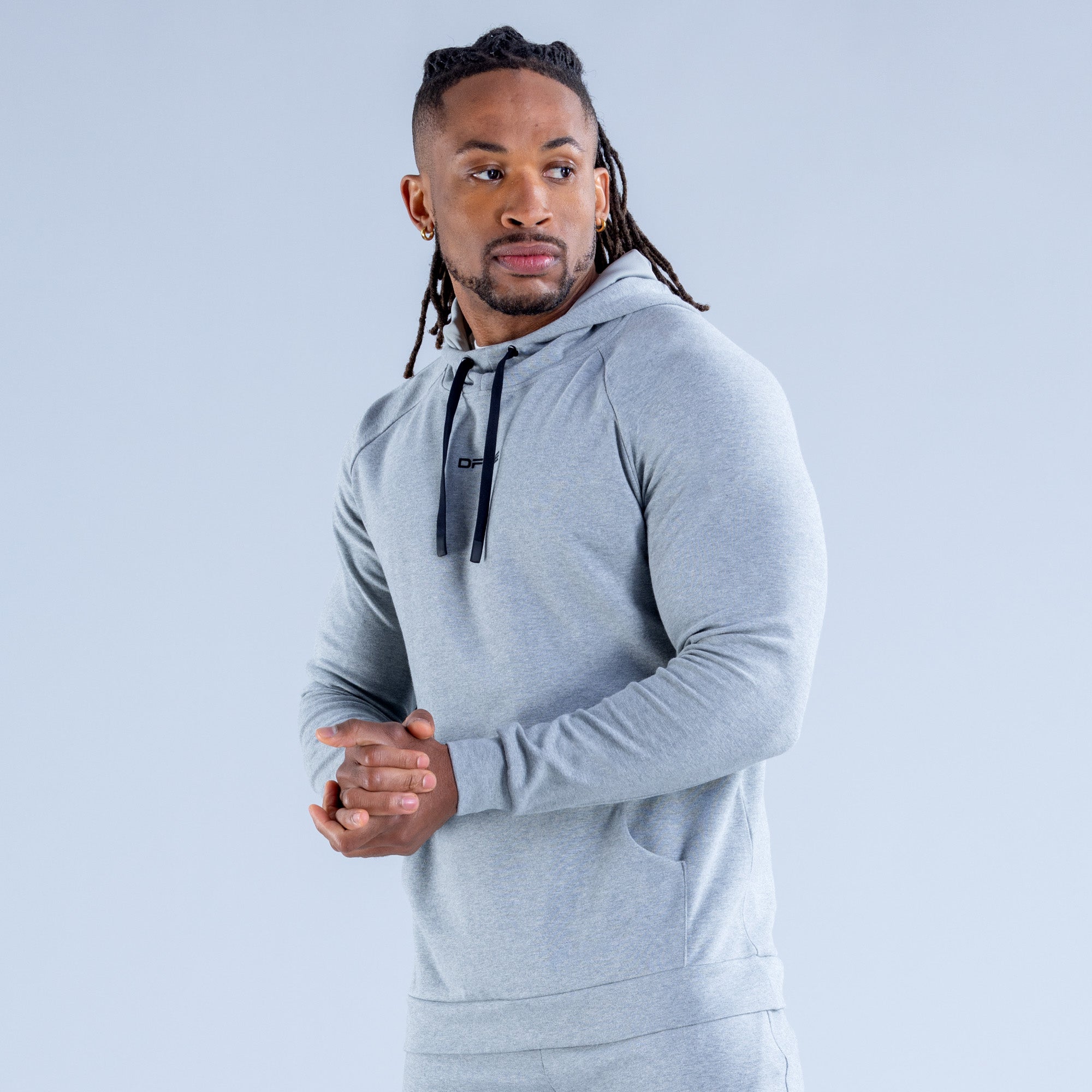 DFYNE Stealth Midweight Hoodie Herr Grå | 1504376-ZH