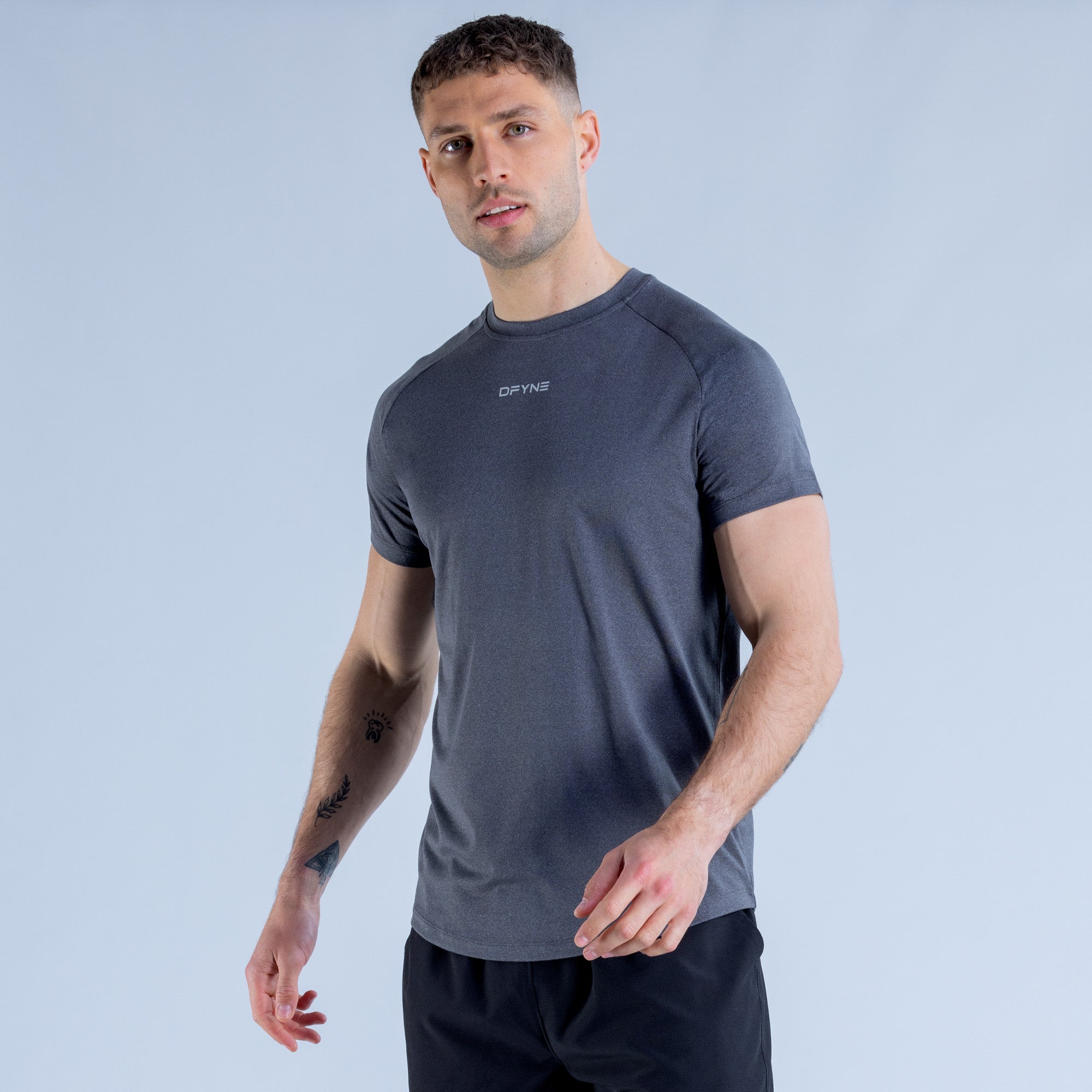 DFYNE Stealth Training T-Shirt Herr Svarta | 4105987-SK